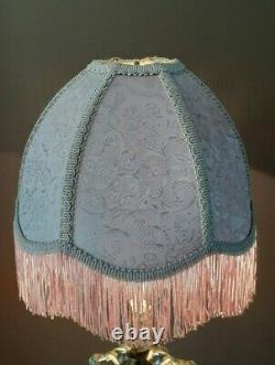 Vintage Lavendar Designer Victorian Fringe Lamp Light Shade