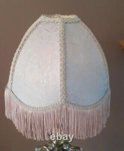 Vintage Lavendar Designer Victorian Fringe Lamp Light Shade