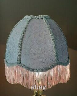 Vintage Lavendar Designer Victorian Fringe Lamp Light Shade