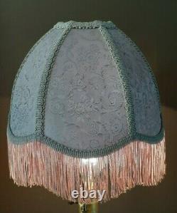 Vintage Lavendar Designer Victorian Fringe Lamp Light Shade