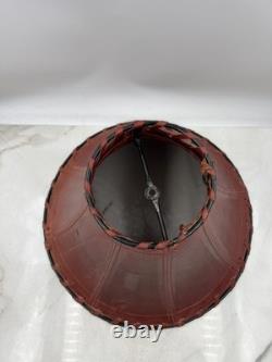 Vintage Leather Lampshade Western Rustic 15in Large Lamp Shade Decor Home