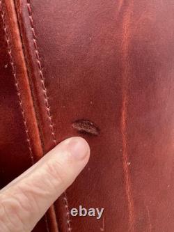 Vintage Leather Lampshade Western Rustic 15in Large Lamp Shade Decor Home