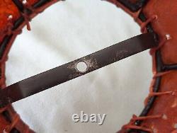 Vintage Leather Rawhide Skin 20 Lamp Shade Wrought Iron Decor Handmade Western