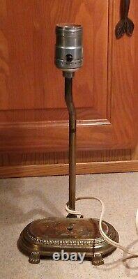 Vintage Levinton Brass Tone Table Desk Dresser Lamp Still Working Rare Famous