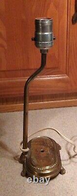 Vintage Levinton Brass Tone Table Desk Dresser Lamp Still Working Rare Famous