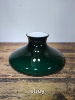Vintage Lightcraft of California Emerald Green Glass Lamp Shade 11.5Dia x 6.5H