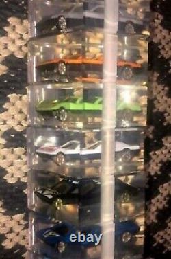 Vintage Lucite Matchbox/Hot Wheels Like Cars(9)Table Lamp-1980'-highly Collectib