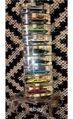 Vintage Lucite Matchbox/Hot Wheels Like Cars(9)Table Lamp-1980'-highly Collectib