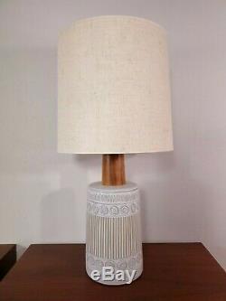 Vintage MARTZ Marshall Studios Walnut Stoneware Ceramic Table Lamp Shade SIGNED