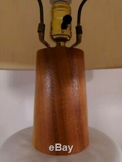 Vintage MARTZ Marshall Studios Walnut Stoneware Ceramic Table Lamp Shade SIGNED