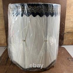 Vintage MCM 1960's Elko Hillcrest American Beauty NOS Drum Lamp Shade White NEW