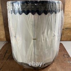 Vintage MCM 1960's Elko Hillcrest American Beauty NOS Drum Lamp Shade White NEW