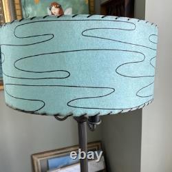 Vintage MCM 50s Green Fiberglass Lamp Shade Mid Century Atomic Free Ship