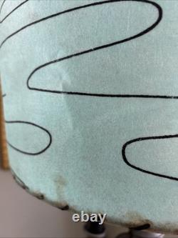 Vintage MCM 50s Green Fiberglass Lamp Shade Mid Century Atomic Free Ship