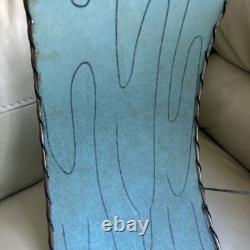 Vintage MCM 50s Green Fiberglass Lamp Shade Mid Century Atomic Free Ship