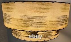 Vintage MCM Acrylic Lamp Fibrerglass Shade Mid Century Modern Lighting 50s 60s