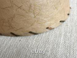 Vintage MCM Gold Strand Fiberglass Round Tapered Clip-On Lamp Shades 1950s