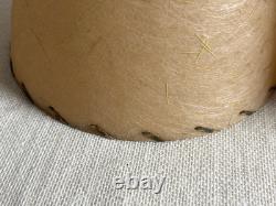 Vintage MCM Gold Strand Fiberglass Round Tapered Clip-On Lamp Shades 1950s