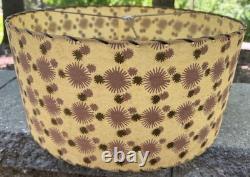 Vintage MCM Starburst Fiberglass Shade Mid Century Modern Lighting Atomic 1950s