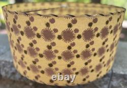 Vintage MCM Starburst Fiberglass Shade Mid Century Modern Lighting Atomic 1950s