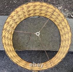 Vintage MCM Starburst Fiberglass Shade Mid Century Modern Lighting Atomic 1950s