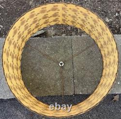 Vintage MCM Starburst Fiberglass Shade Mid Century Modern Lighting Atomic 1950s