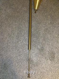 Vintage MCM Tension Pole Lamp, Gold, Mid Century Modern Starlight Cone Atomic