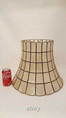 Vintage MCM capiz shell lamp shade mid century modern 50s 60s
