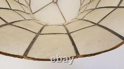 Vintage MCM capiz shell lamp shade mid century modern 50s 60s