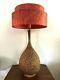 Vintage Mid-century Modern Red Fiberglass Lamp Shade 2 Tier Atomic Retro Mcm 50s