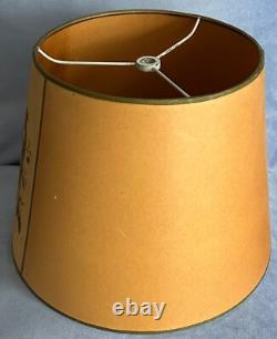 Vintage MID Century Lamp Shade Birds J. Gould Buntings Euspiza Luteola