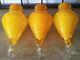 Vintage Mid Century Murano Glass Hanging Ceiling Lamp Shade Italy Set Of (3)
