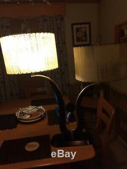 Vintage Majestic Lamp With Fiberglass Shade