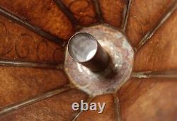 Vintage Mica Torchiere Lamp Shade Paneled Art Deco Arts & Crafts Mission Style