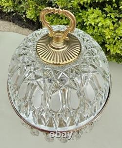 Vintage Michelotti Boudoir Crystal Lamp Teardrop Prisms 13.5