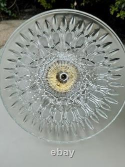 Vintage Michelotti Boudoir Crystal Lamp Teardrop Prisms 13.5