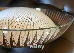 Vintage -Mid Century CEILING LAMP SHADE Starburst Flying Saucer Circa 1965
