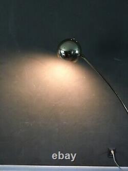 Vintage Mid Century Eames Era Atomic Eyeball Orb Shade ARC Pole Floor Lamp