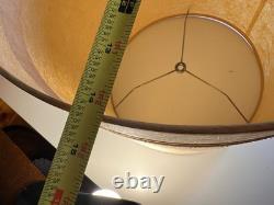 Vintage Mid Century Fiberglass Fiber Glass Drum Lamp Shade 15 T Atomic MCM MINT