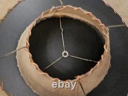 Vintage Mid Century Fiberglass Two Tier Drum Lamp Shade 14x8 Decor Atomic Retro