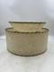 Vintage Mid Century Fiberglass Two Tier Drum Lamp Shade 16x9 Atomic Retro Decor