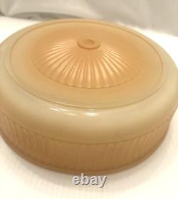 Vintage Mid Century Glass Ceiling Light Shade 10 inch MCM