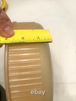 Vintage Mid Century Glass Ceiling Light Shade 10 inch MCM