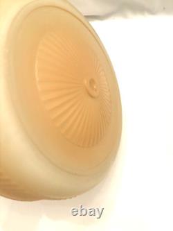 Vintage Mid Century Glass Ceiling Light Shade 10 inch MCM