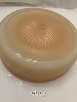 Vintage Mid Century Glass Ceiling Light Shade 10 inch MCM