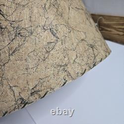 Vintage Mid Century Modern Atomic 2 Tier White Fiberglass Lamp Shade SEE Photos