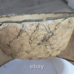 Vintage Mid Century Modern Atomic 2 Tier White Fiberglass Lamp Shade SEE Photos