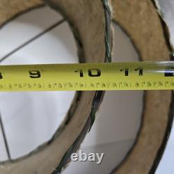 Vintage Mid Century Modern Atomic 2 Tier White Fiberglass Lamp Shade SEE Photos