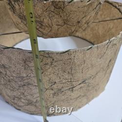 Vintage Mid Century Modern Atomic 2 Tier White Fiberglass Lamp Shade SEE Photos