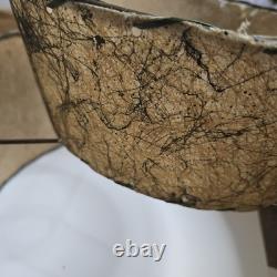 Vintage Mid Century Modern Atomic 2 Tier White Fiberglass Lamp Shade SEE Photos